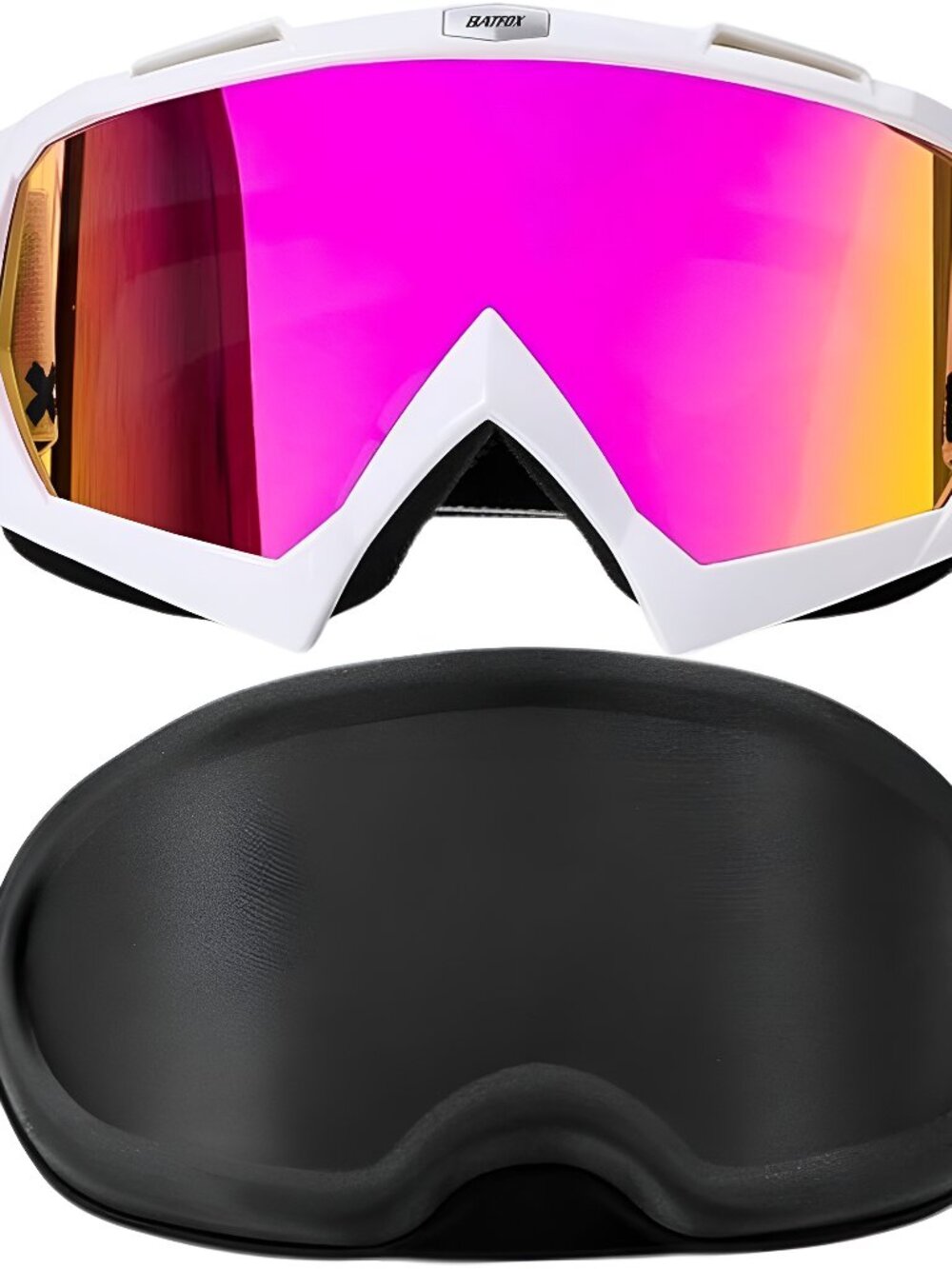 Dirt Bike Goggles with Case - Motorcycle Motocross ATV Racing Safety Glasses -A1